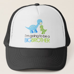 Dinosaur I'm Going to Be A Big Brother Trucker Hat