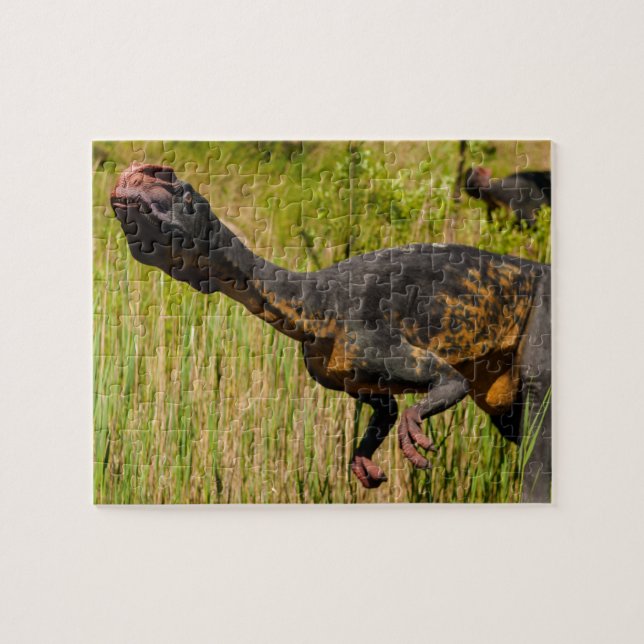 Dinosaur in the Grass   Jigsaw Puzzle (Horizontal)