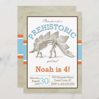 Dinosaur Invitation Dino Invite