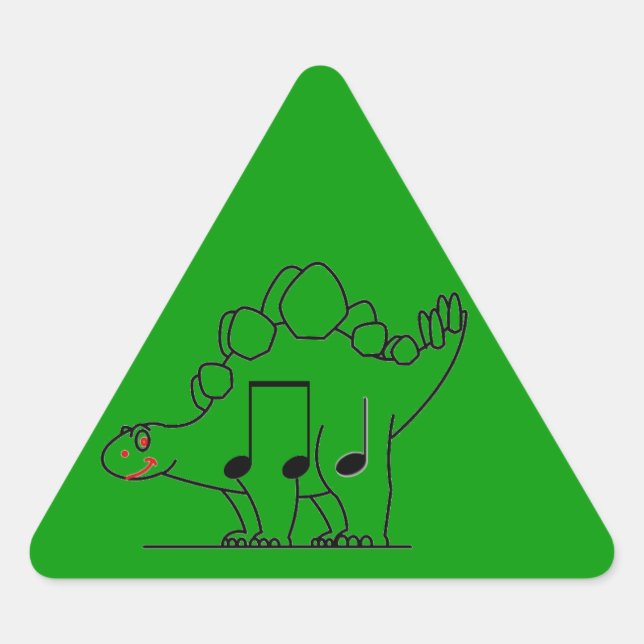 Dinosaur IPA Triangle Sticker (Front)