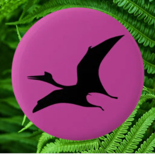 Dinosaur Jurassic Pink 6 Cm Round Badge
