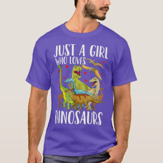 Dinosaur Just a Girl Who Loves Dinosaurs Brachiosa T-Shirt
