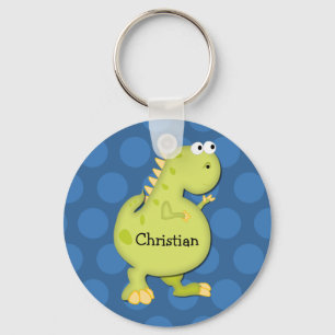Dinosaur Keychain-blue Key Ring