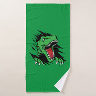 Dinosaur kids bath towel