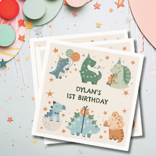 Dinosaur Kid's Birthday Party Napkin