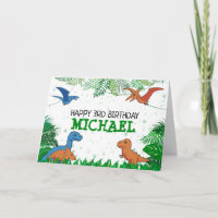 Dinosaur Kids Dino Jurassic Trex Boy Birthday