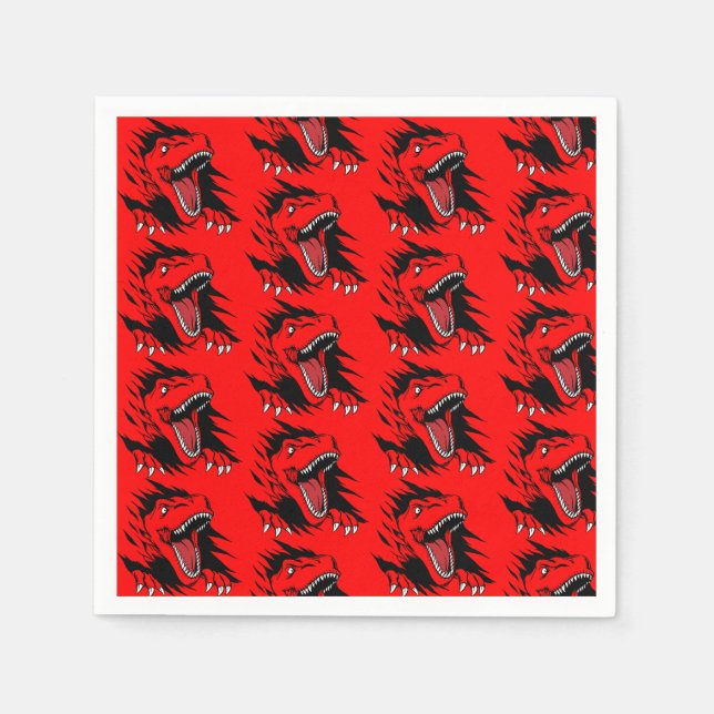 Dinosaur kids napkin (Front)