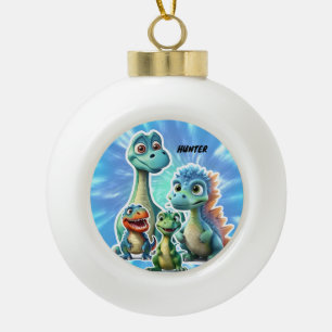 DINOSAUR KIDS ORNAMENT PERSONALIZED