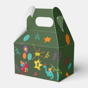 Dinosaur kids party tableware favour box