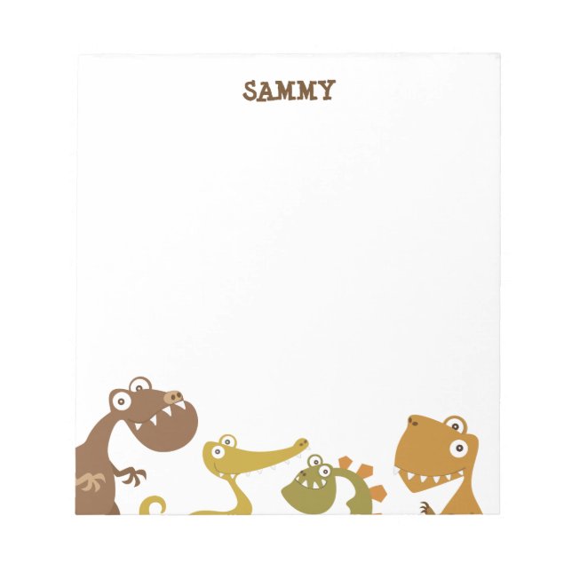 Dinosaur Land Notepad (Front)