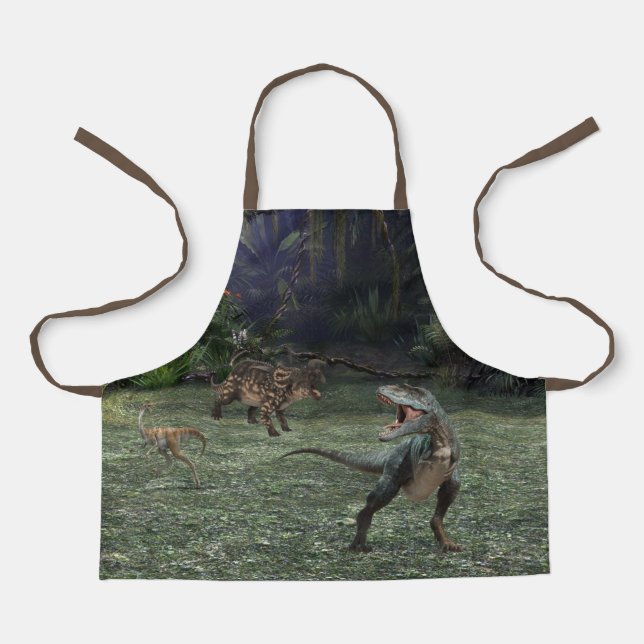Dinosaur Landscape Jurassic Apron (Front)