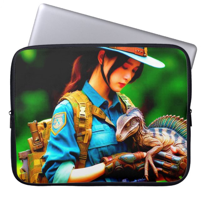 Dinosaur Laptop Sleeve (Front)