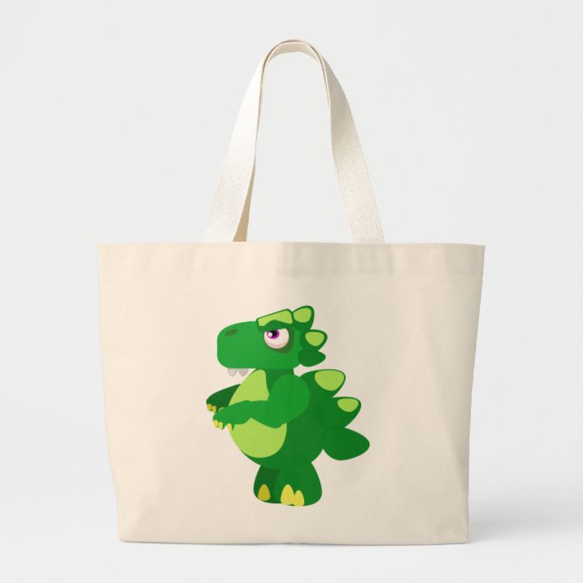 Dinosaur Large Tote Bag (Front)
