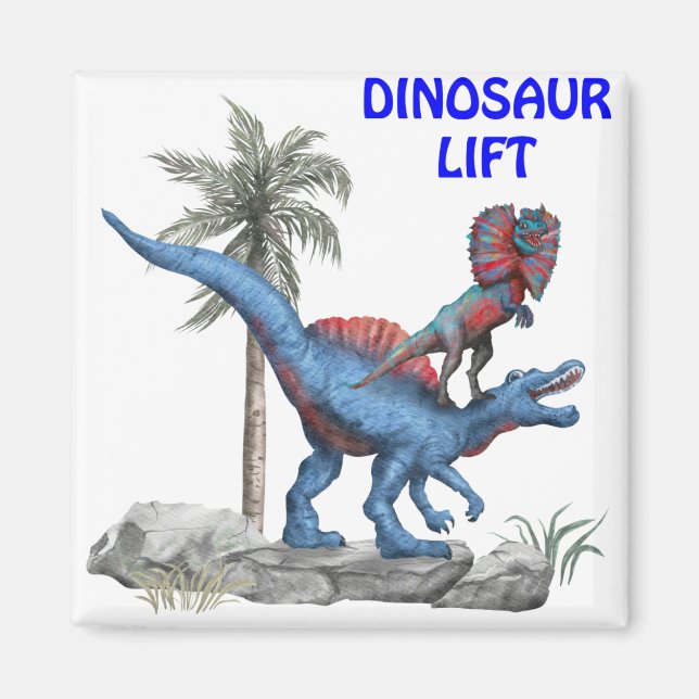 Dinosaur Lift Magnet (Front)