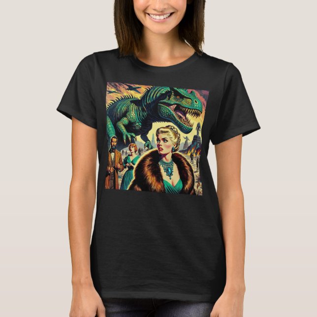 Dinosaur looking for lunch! T-Shirt (Front)