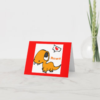 dinosaur love card