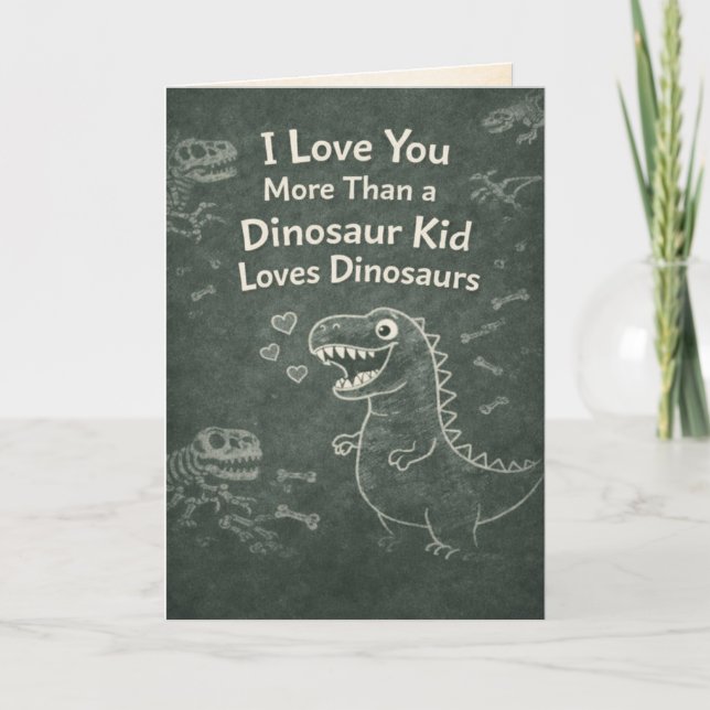 Dinosaur Lover  Card (Front)