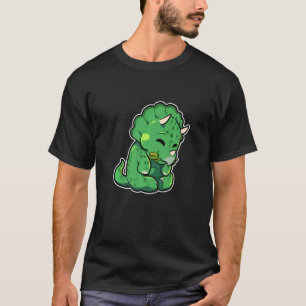 Dinosaur Lover Cute Triceratops Premium T-Shirt