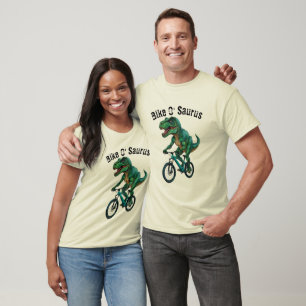 Dinosaur Lover Shirt, Funny Animal Tee for Cyclist