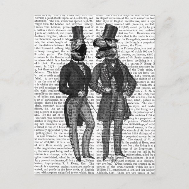 Dinosaur Men Lads Night Out Postcard (Front)