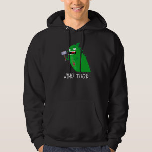 Dinosaur Men Viking WINO THOR Hoodie