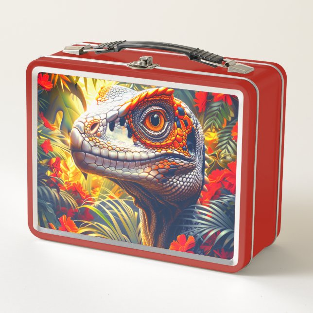 Dinosaur Metal Lunch Box (Front)