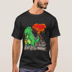 Dinosaur Music Lover Jazz Music Big Band Saxophone T-Shirt