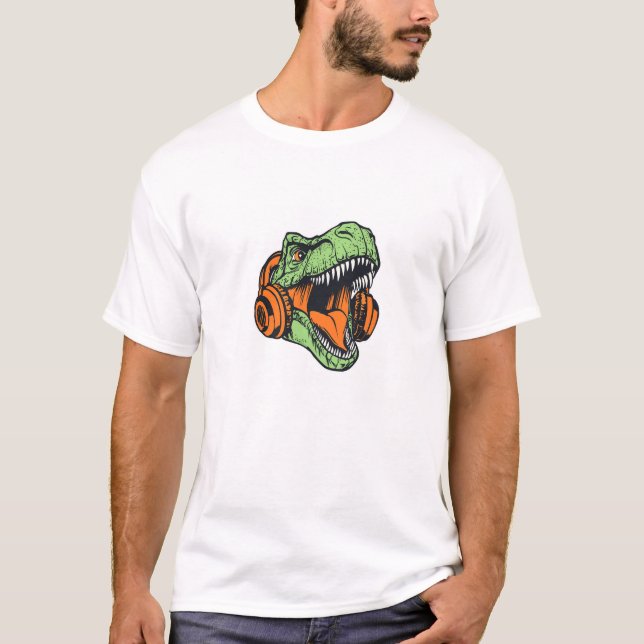 dinosaur music T-Shirt (Front)