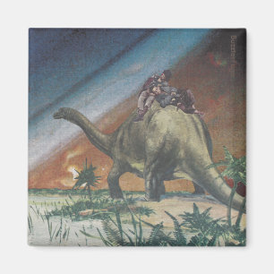 Dinosaur nap - magnet