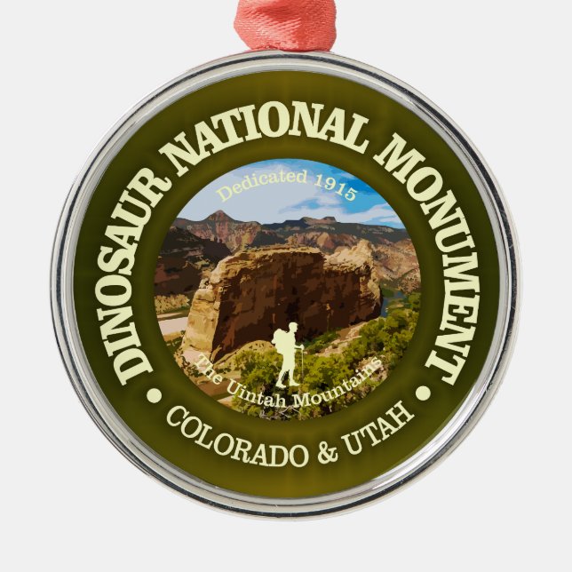 Dinosaur National Monument (NM) Metal Ornament (Front)