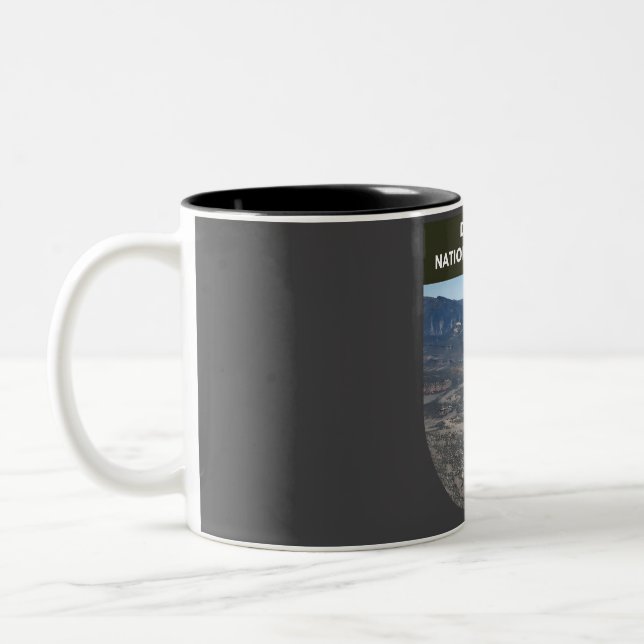 Dinosaur National Monument Utah  Two-Tone Coffee Mug (Left)