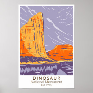 Dinosaur National Monument Vintage Poster