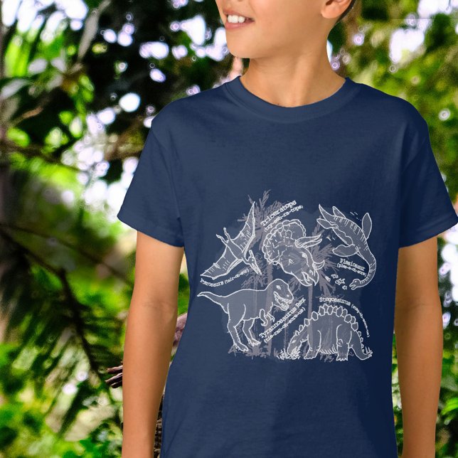 Dinosaur navy / grey t-shirt (Creator Uploaded)