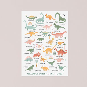 Dinosaur Nursery Poster