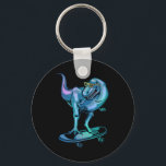 Dinosaur On Skateboard Skateboarding Dinosaur Gear Key Ring<br><div class="desc">Dinosaur On Skateboard Skateboarding Dinosaur Gear</div>
