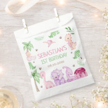 Dinosaur One-A-Saurus Girl 1st Birthday Party