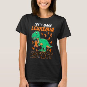 Dinosaur Orange Ribbon Haematologist Reptile Fossi T-Shirt