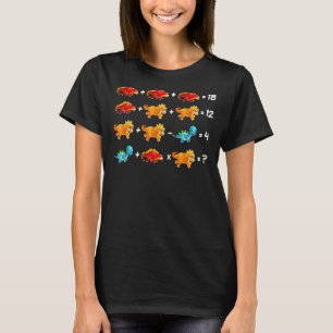 Dinosaur Order Of Operations Quiz Math Teacher Ele T-Shirt
