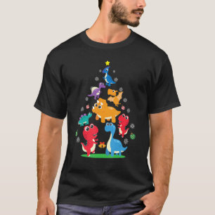 Dinosaur Ornament Christmas Tree Funny Christmas X T-Shirt