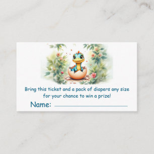 Dinosaur out of Egg Enclosure Card