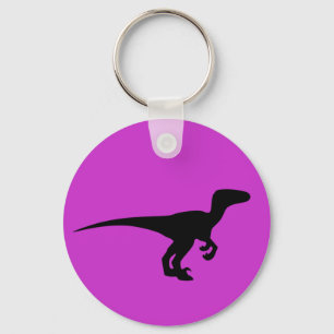 Dinosaur Outline Jurassic Era Key Ring