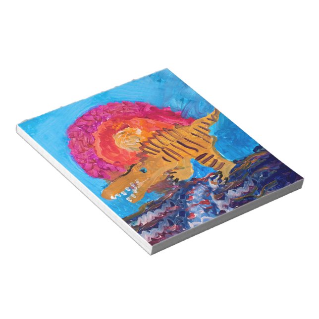 Dinosaur Painting Notepad (Angled)