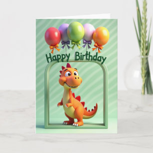 Dinosaur Pal Birthday Card