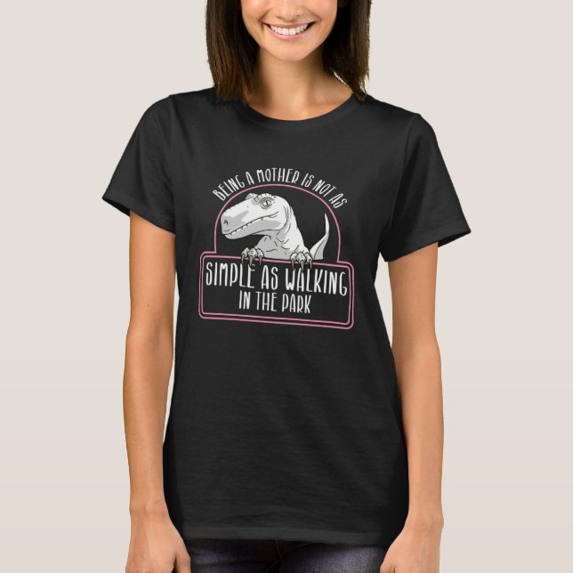 Dinosaur  Paleontologist Best Mom Ever Mothers Day T-Shirt (Front)