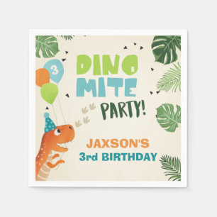 Dinosaur Paper Napkins birthday Dino party Boy