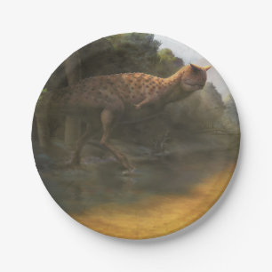 Dinosaur paper plate (Carnotaurus)