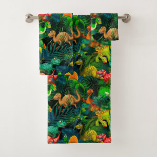 Dinosaur Park Bath Towel Set