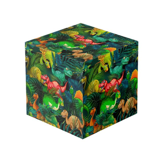 Dinosaur Park Cube (Front Angled)