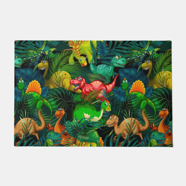 Dinosaur Park Doormat (Front)