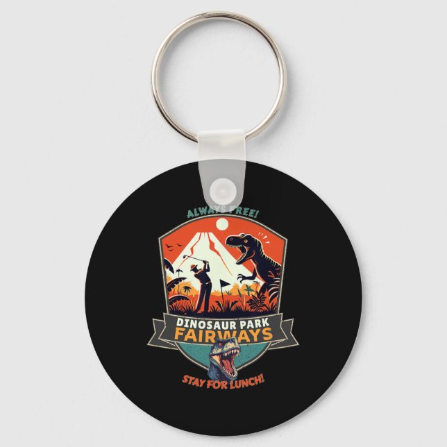 Dinosaur Park Fairways  Key Ring (Front)